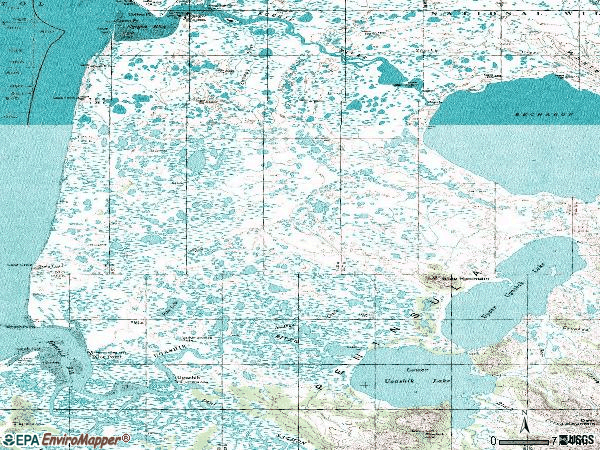 Zip code 99649 topographic map