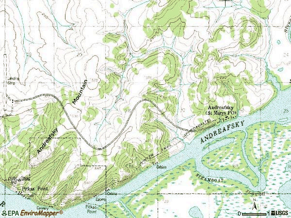 Zip code 99658 topographic map