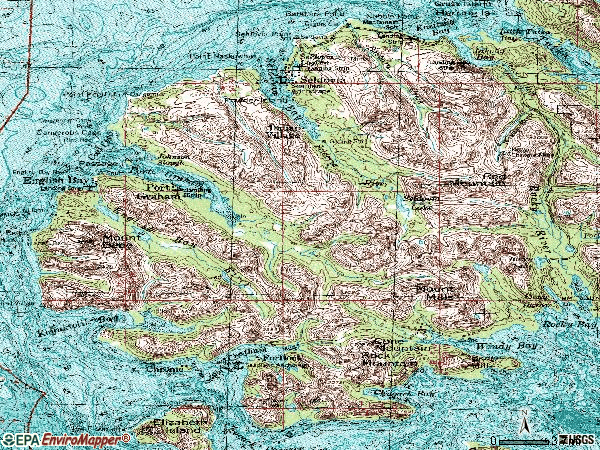 Zip code 99663 topographic map