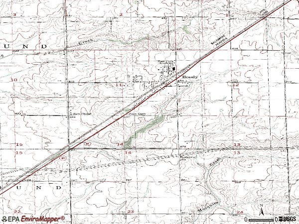 Zip code 62514 topographic map