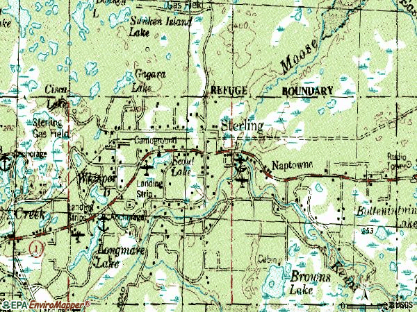 Zip code 99672 topographic map