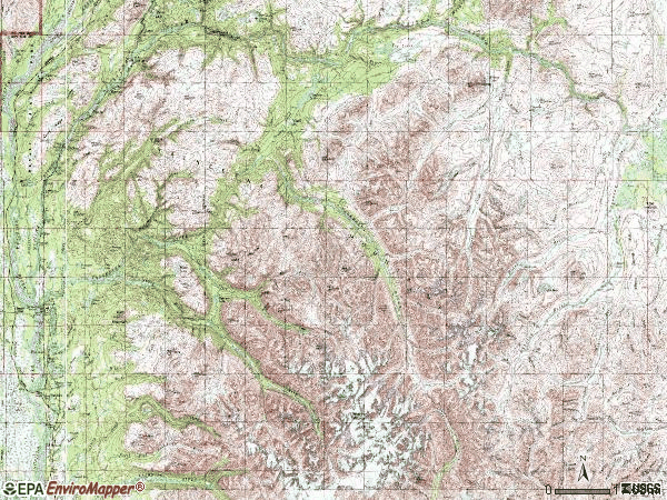 Zip code 99676 topographic map