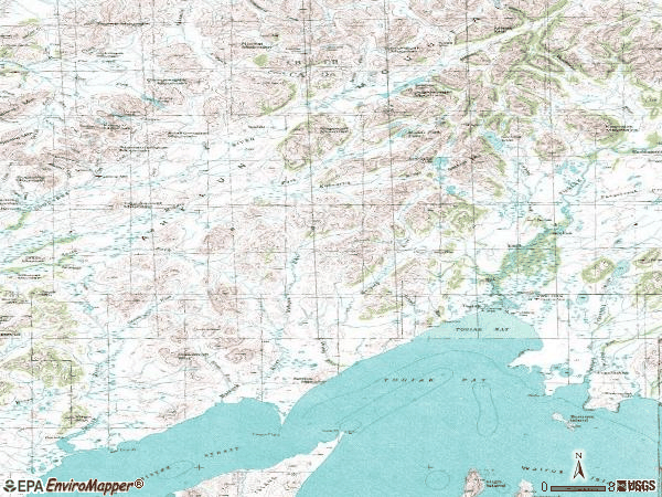 Zip code 99678 topographic map
