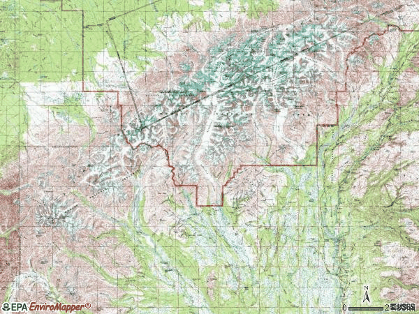 Zip code 99683 topographic map