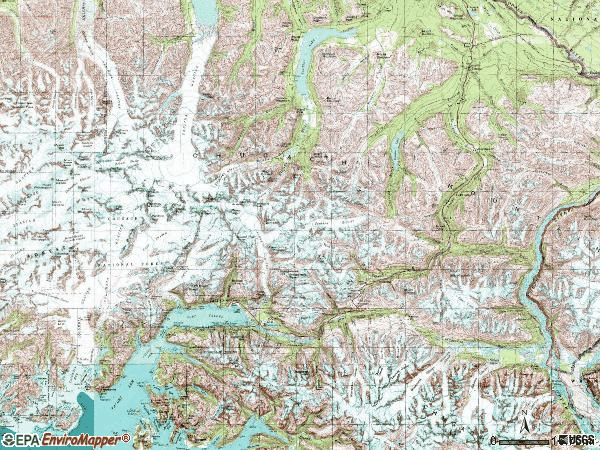 Zip code 99686 topographic map