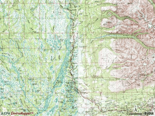 Zip code 99688 topographic map