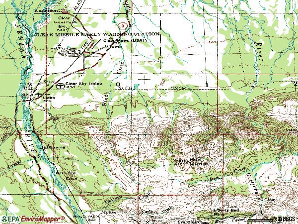 Zip code 99704 topographic map