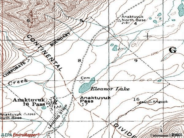 Zip code 99721 topographic map