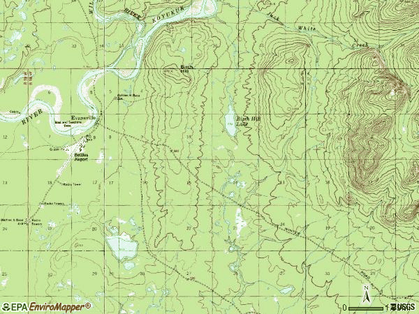 Zip code 99726 topographic map