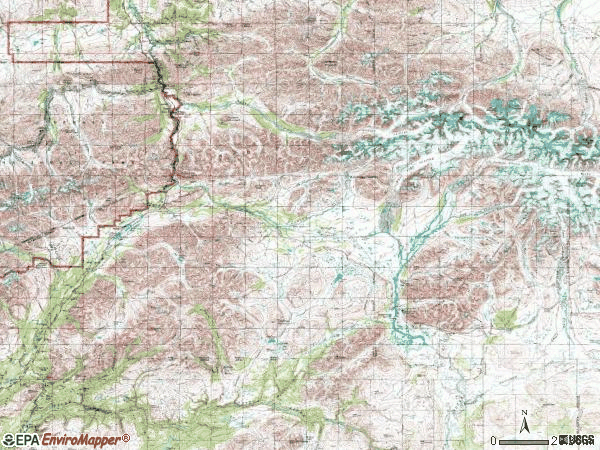 Zip code 99729 topographic map