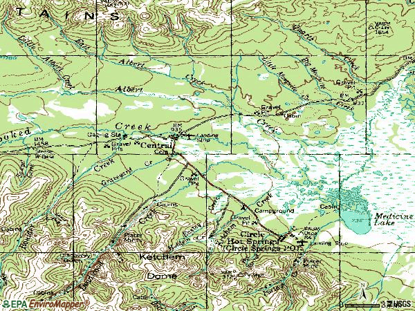 Zip code 99730 topographic map