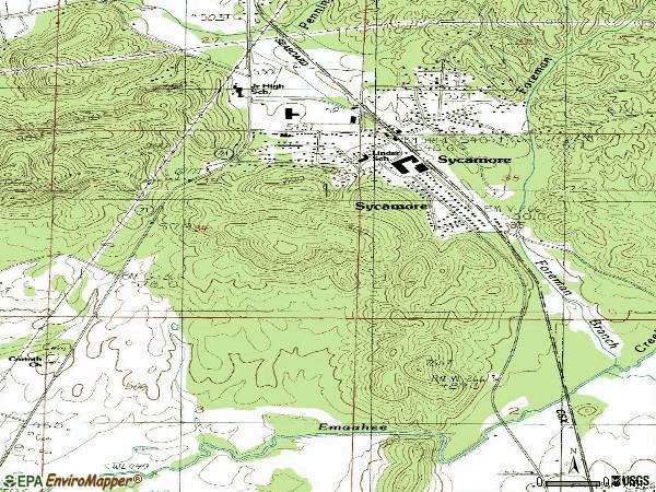 Zip code 35149 topographic map