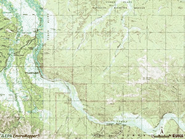 Zip code 99733 topographic map