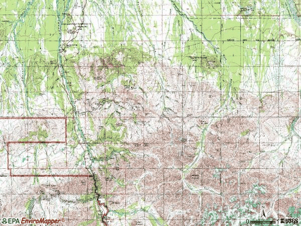 Zip code 99743 topographic map
