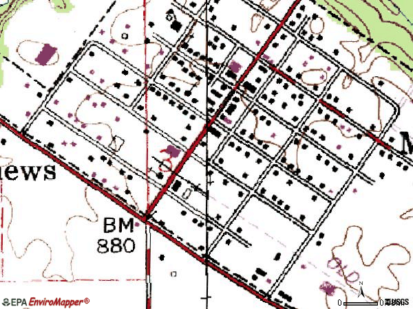 Zip code 46957 topographic map