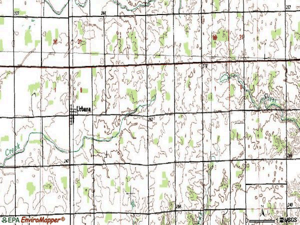 Zip code 46990 topographic map