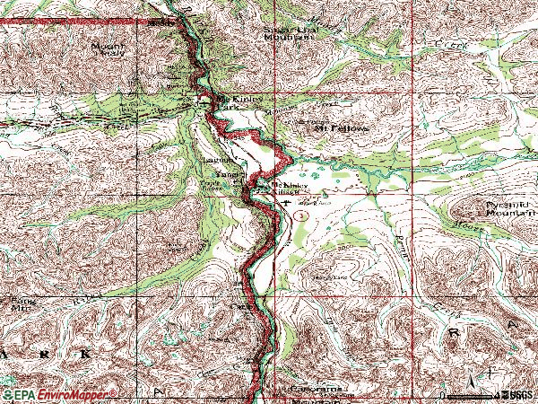 Zip code 99755 topographic map