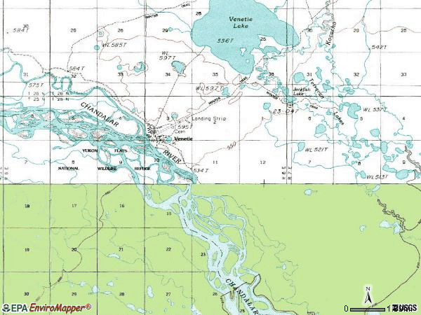 Zip code 99781 topographic map