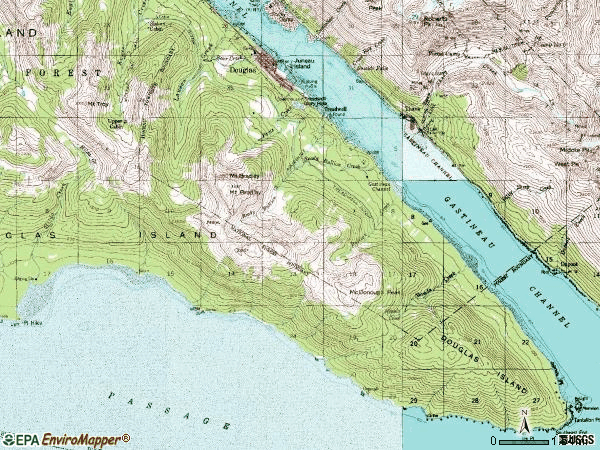 Zip code 99824 topographic map