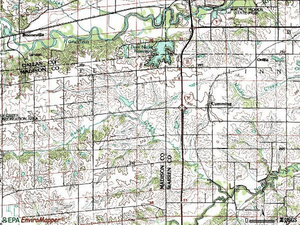 Zip code 50061 topographic map