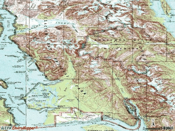 Zip code 99826 topographic map