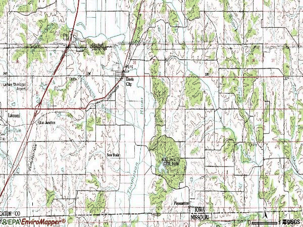 Zip code 50065 topographic map