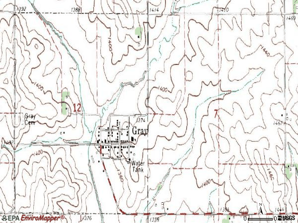 Zip code 50110 topographic map