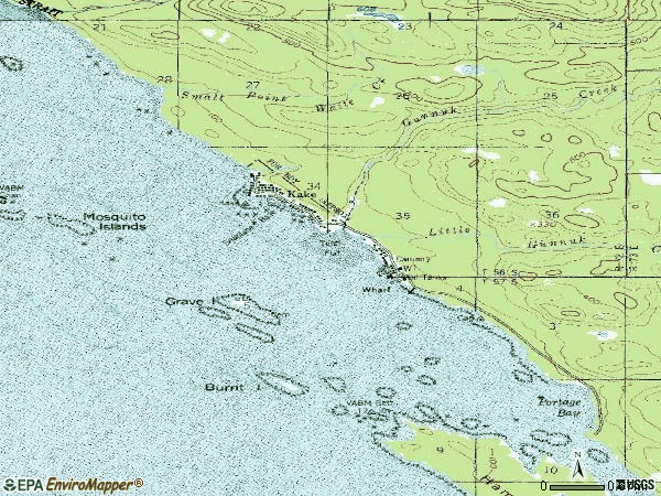 Zip code 99830 topographic map