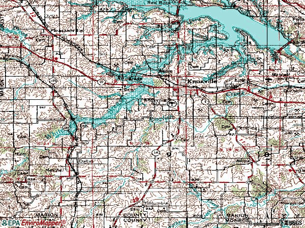Zip code 50138 topographic map