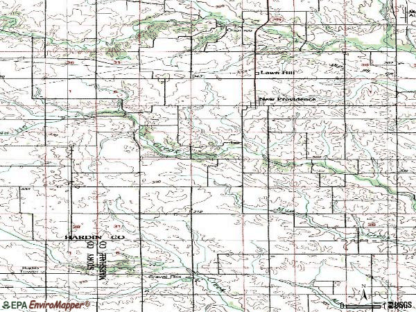 Zip code 50206 topographic map