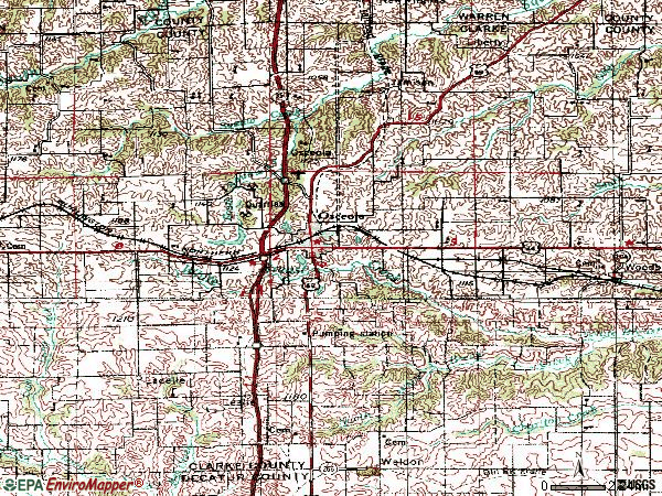 Zip code 50213 topographic map