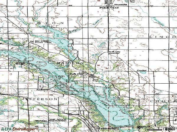 Zip code 50226 topographic map