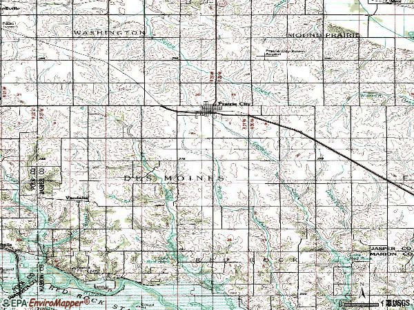 Zip code 50228 topographic map