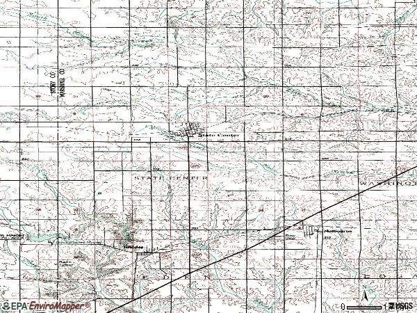 Zip code 50247 topographic map