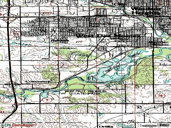 Zip code 50265 topographic map