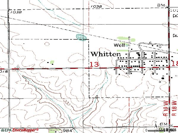 Zip code 50269 topographic map
