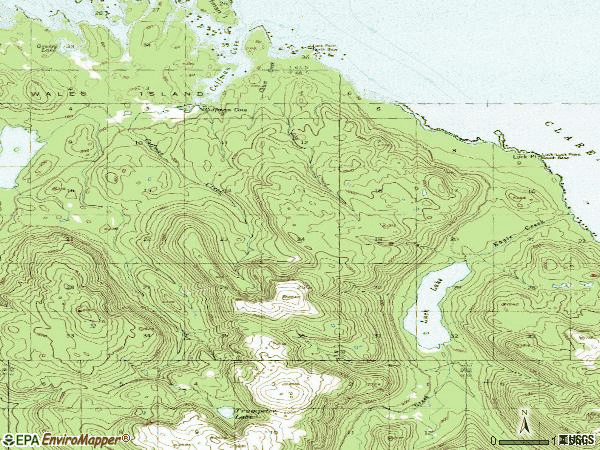 Zip code 99918 topographic map