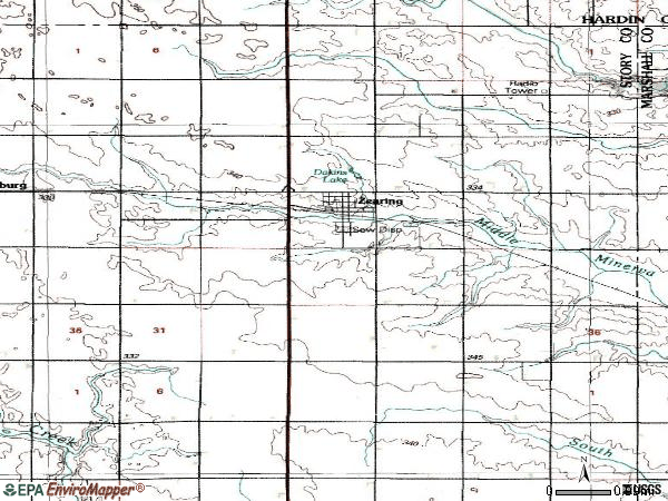 Zip code 50278 topographic map