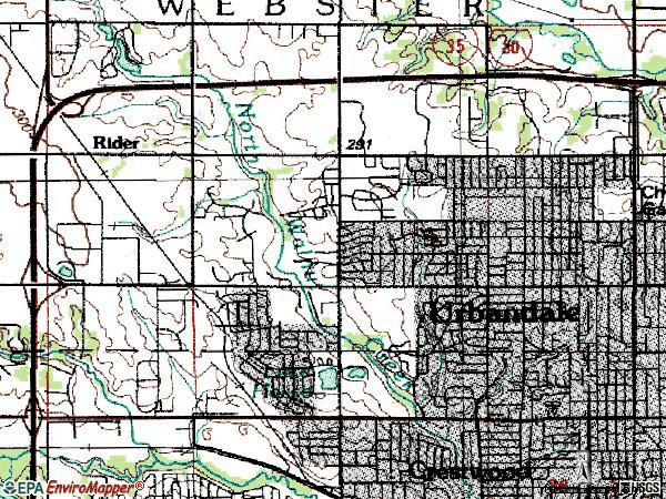 Zip code 50322 topographic map