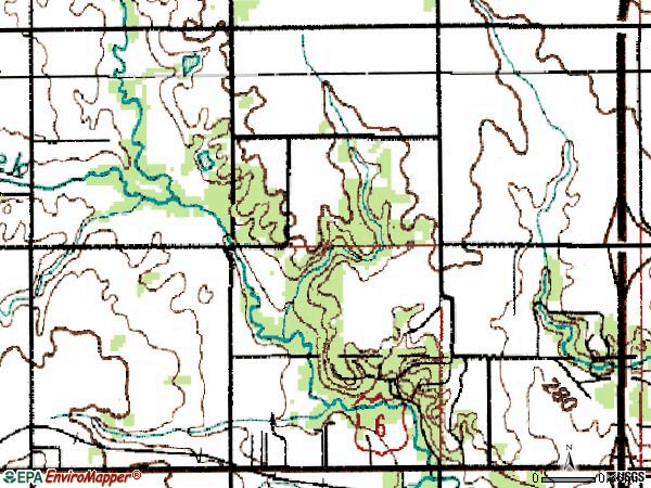 Zip code 50323 topographic map