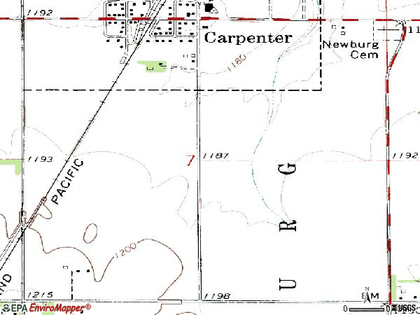 Zip code 50426 topographic map