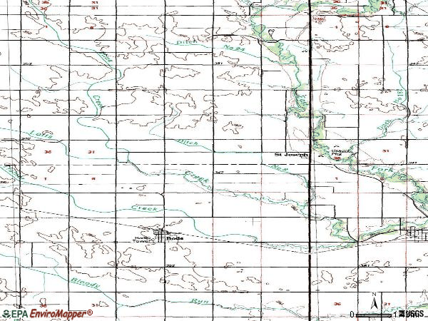 Zip code 50519 topographic map