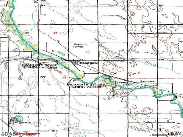 Zip code 50520 topographic map