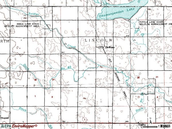 Zip code 50531 topographic map