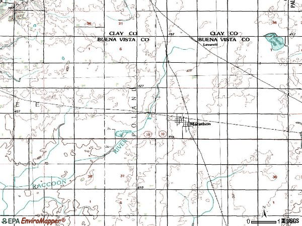 Zip code 50565 topographic map