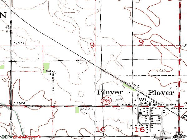 Zip code 50573 topographic map