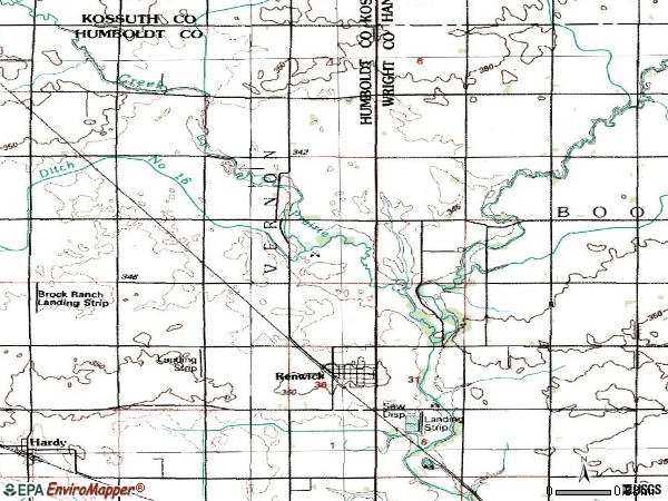 Zip code 50577 topographic map