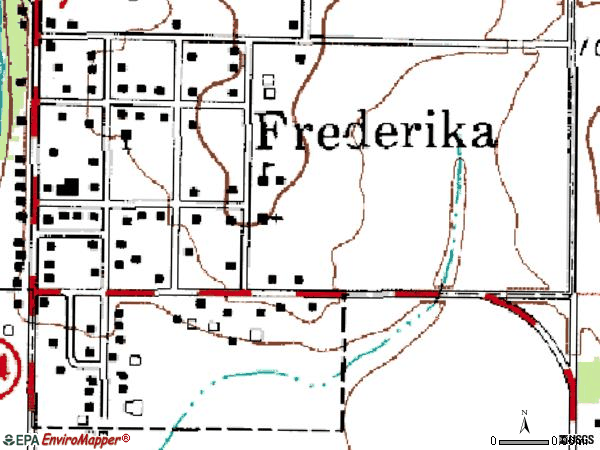 Zip code 50631 topographic map