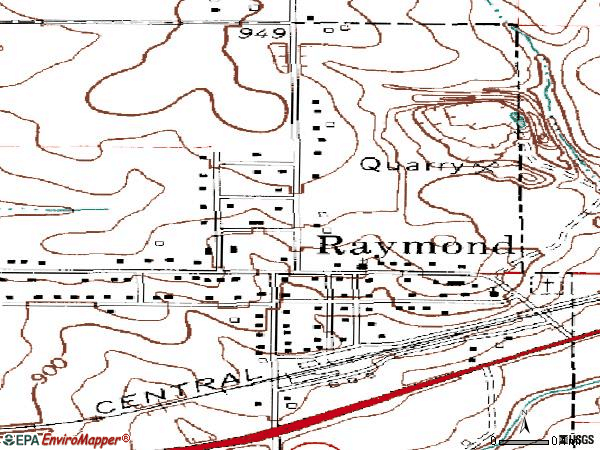 Zip code 50667 topographic map