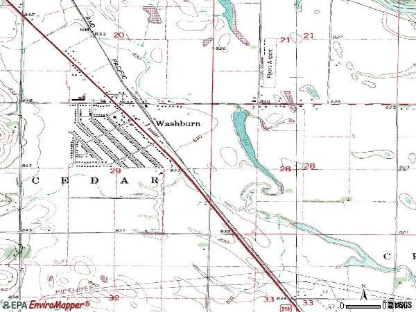 Zip code 50706 topographic map